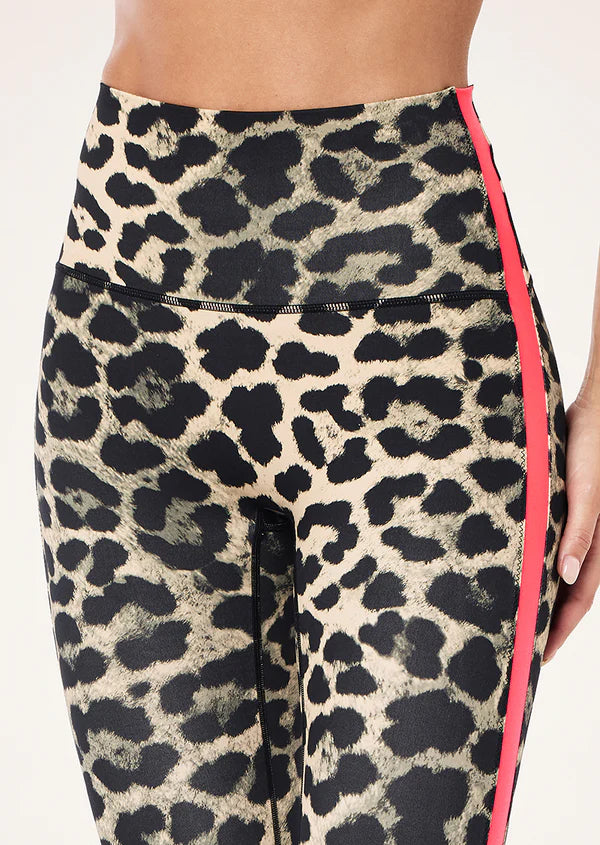 Highgate Full Length Legging - Leopard/Diva Pink