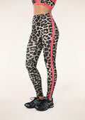 Highgate Full Length Legging - Leopard/Diva Pink