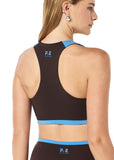 Highgate Sports Bra - Coffee/Marina Blue