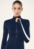 Highgate Zip Jacket - Dark Navy/Optic White