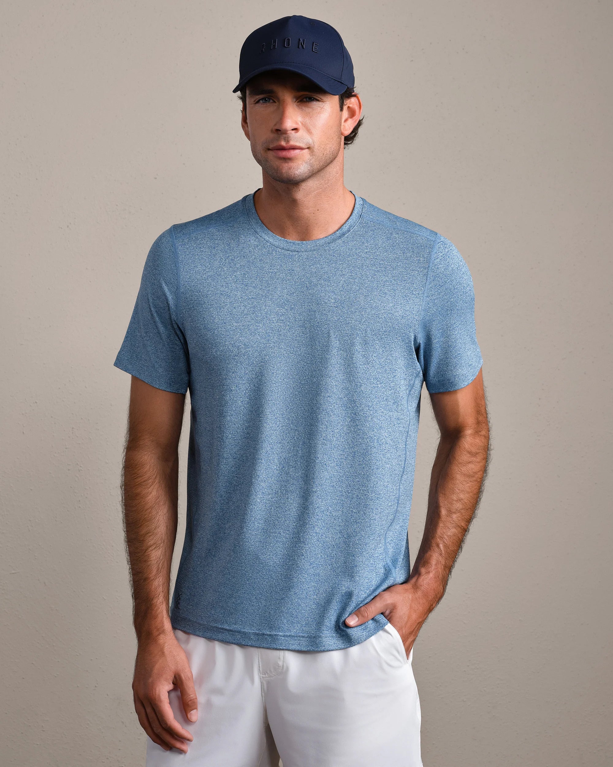 Invictus Training Tee V2 - Deep Sea Blue Heather
