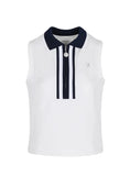 Josephine Top - White/Dress Blue