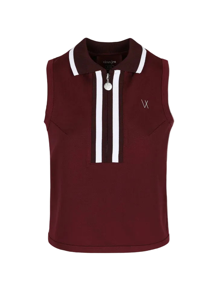 Josephine Top - Burgundy