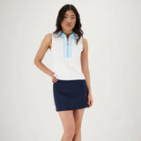 Josephine Top - White/Light Blue