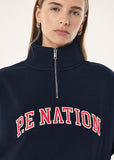 Legacy Quarter Zip Sweat - Dark Navy