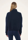 Legacy Quarter Zip Sweat - Dark Navy