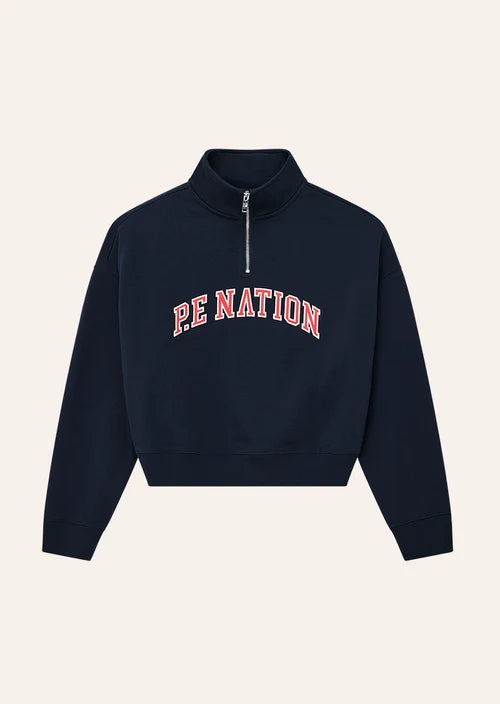 Legacy Quarter Zip Sweat - Dark Navy
