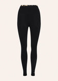 Vita Full Length Legging - Black/Leopard