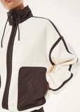 Lennon Sherpa Jacket - Whisper White/Coffee