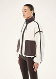 Lennon Sherpa Jacket - Whisper White/Coffee