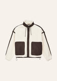Lennon Sherpa Jacket - Whisper White/Coffee