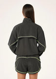 Linear Jacket - Caviar/Lime