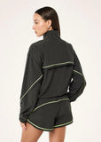 Linear Jacket - Caviar/Lime