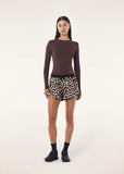 Linear Short - Leopard/Black