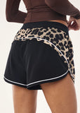 Linear Short - Leopard/Black