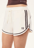 Linear Short - Whisper White/Dark Plum