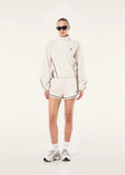 Linear Short - Whisper White/Dark Plum