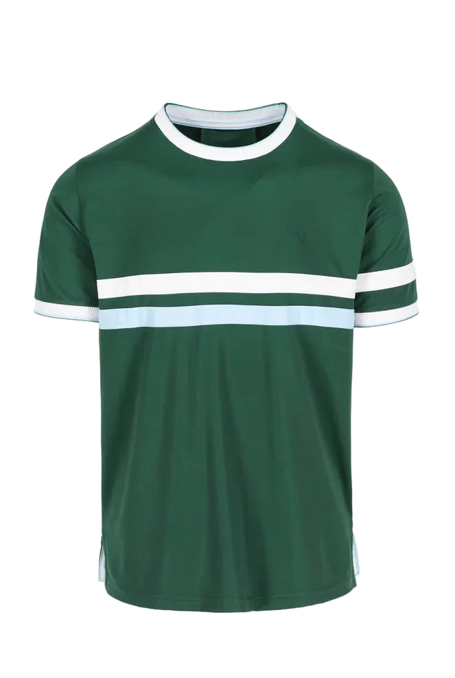 Leo Shirt Stripe - Dark Green
