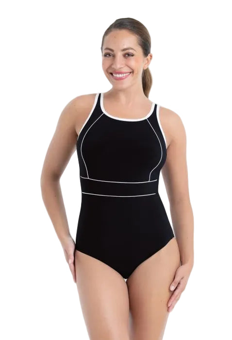 Colina Swimsuit - Black/White