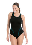 Padilla Swimsuit - Black/Aqua Leopard