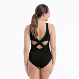 Padilla Swimsuit - Black/Aqua Leopard