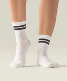 Crew Grip Socks - Sporty Stripe Ivory