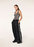 Man Down Track Pant - Black/Leopard