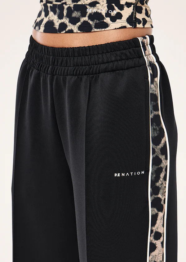 Man Down Track Pant - Black/Leopard