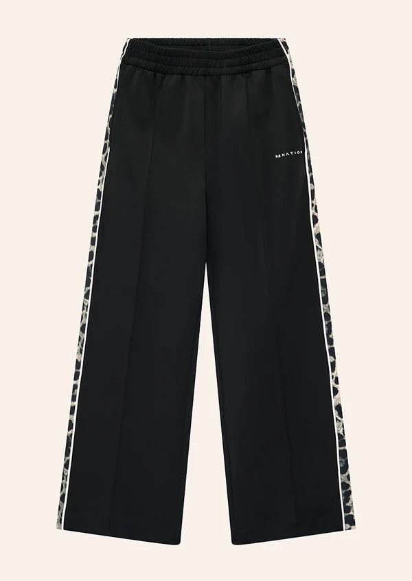 Man Down Track Pant - Black/Leopard
