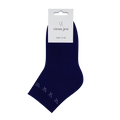 Mel Mid Socks - Navy/White Logo
