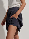 Newman High Rise Skort - Slate Blue