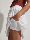 Newman High Rise Skort - White