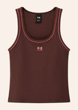 Nexus Rib Tank - Mahogany/Diva Pink