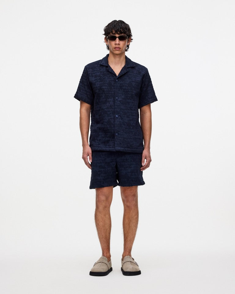 Cuba Terry Shirt - Night Lagoon