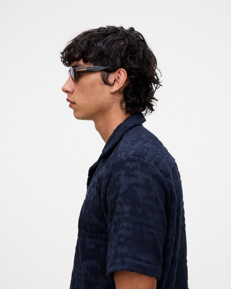 Cuba Terry Shirt - Night Lagoon
