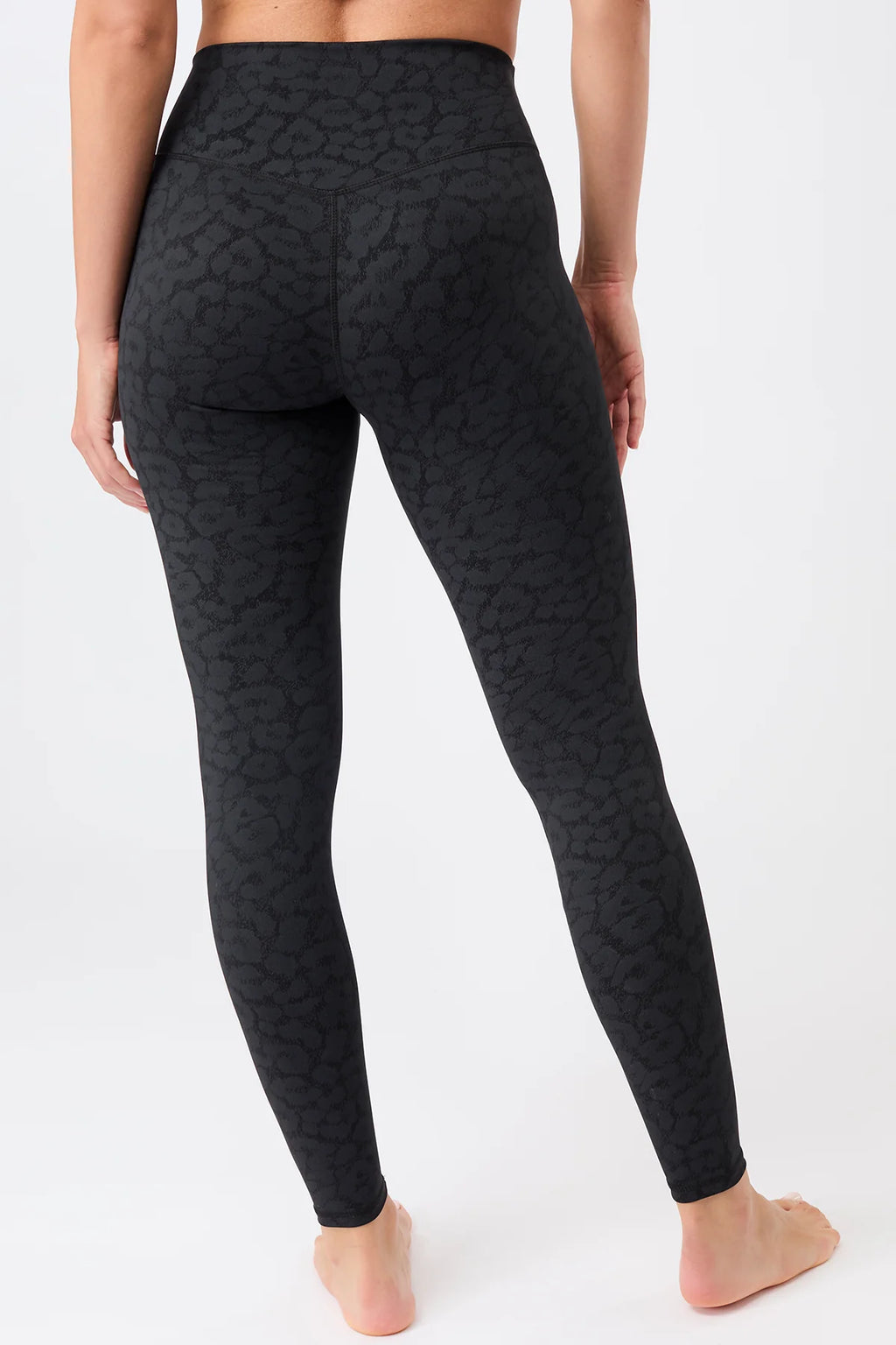 Monoprinted Tights - Leo Black