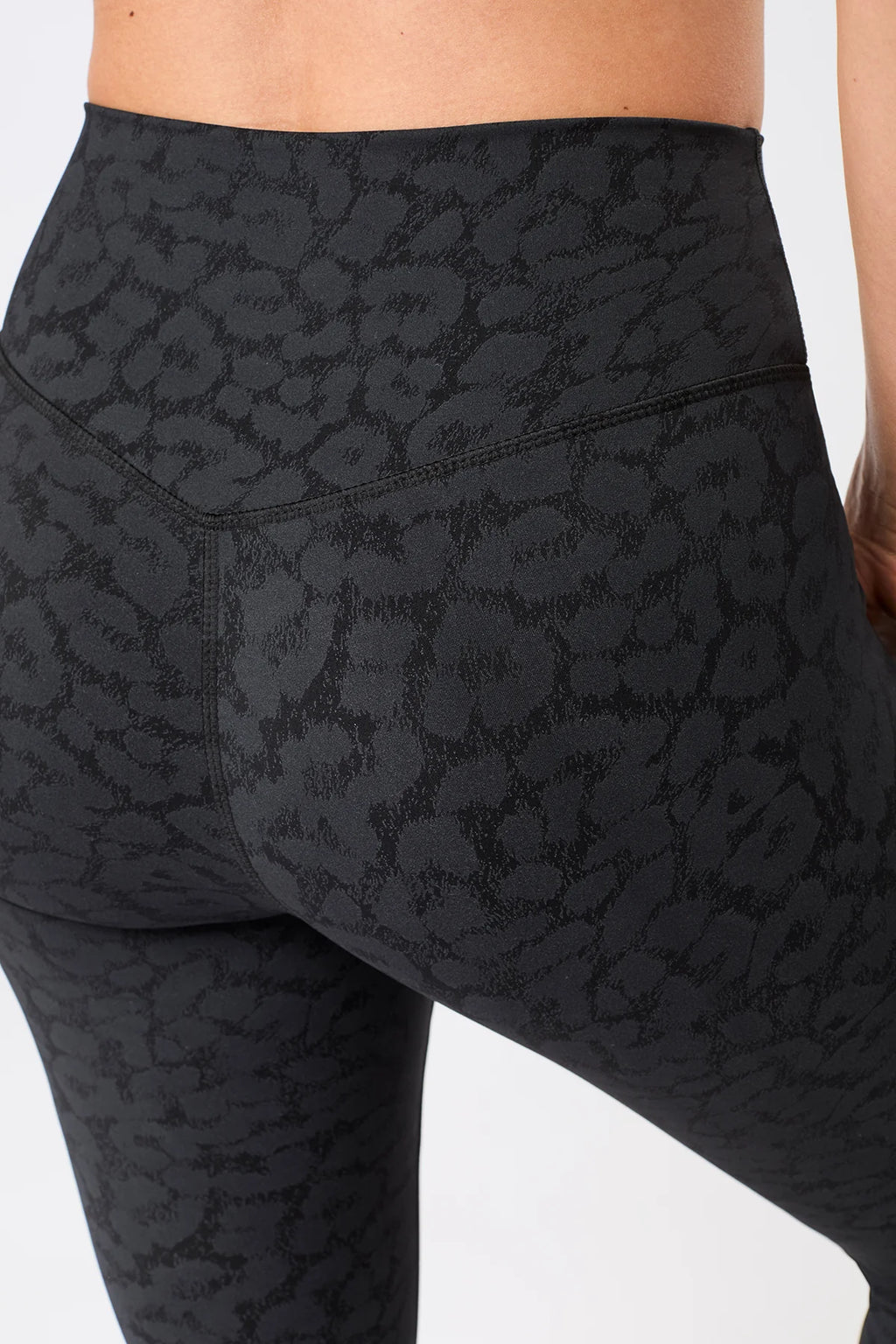 Monoprinted Tights - Leo Black