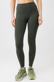 Monoprinted Tights - Moss