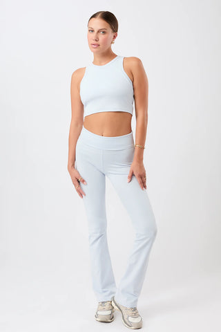 Legging Roll-Down Flared - Baby Blue