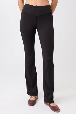 Flared Sports Pant - Black