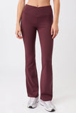 Flared Sports Pant - Ruby