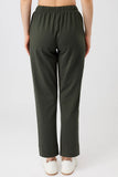 Relaxed Fit Pants - Dark Olive