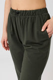 Relaxed Fit Pants - Dark Olive