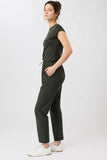 Relaxed Fit Pants - Dark Olive