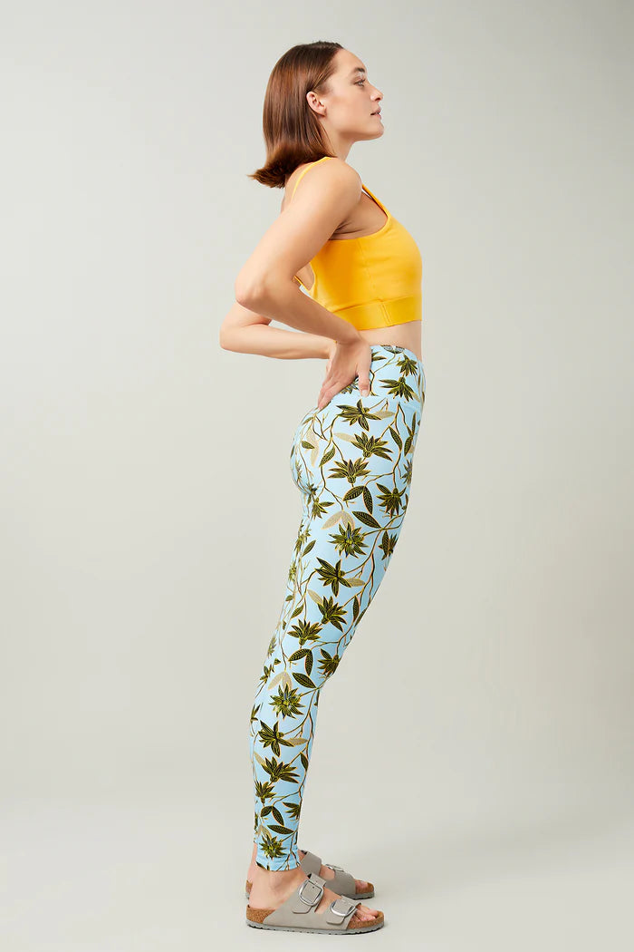 Printed Leggings - Tropic Dahlia - XS