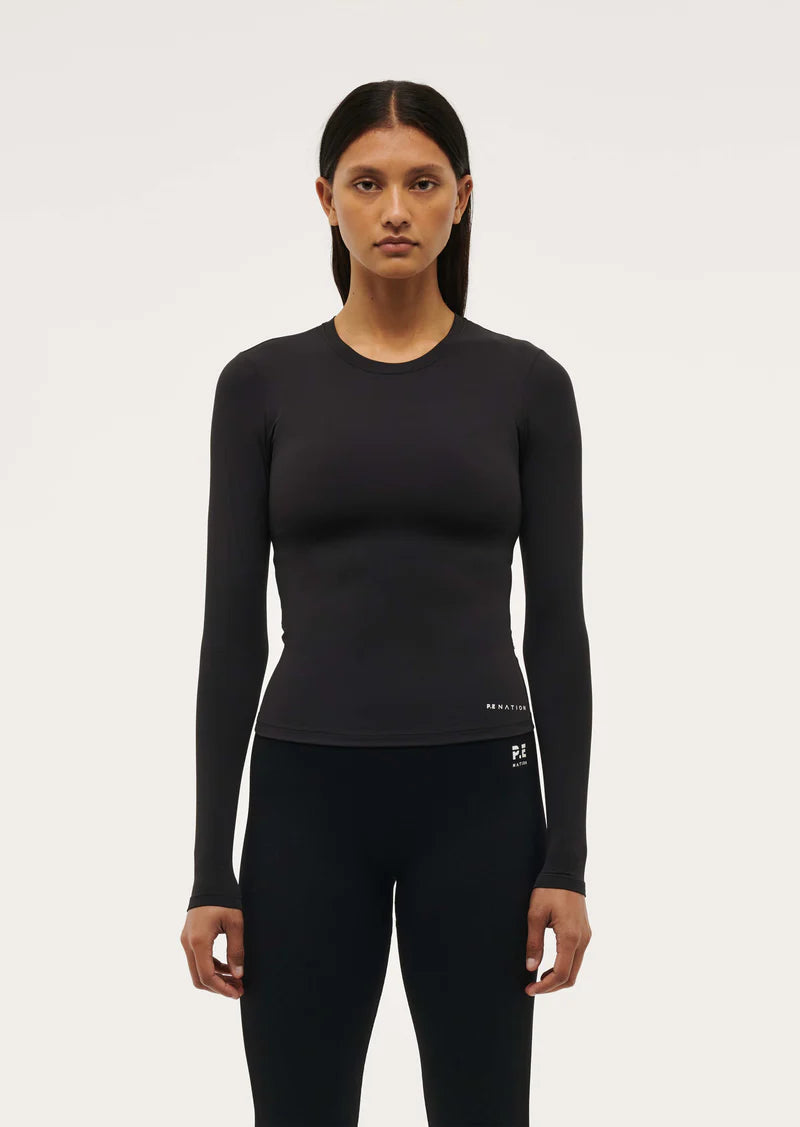 Foundation Long Sleeve Top - Black