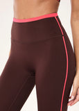 Radar Full Length Legging - Mahogany/Diva Pink