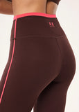 Radar Full Length Legging - Mahogany/Diva Pink