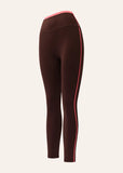 Radar Full Length Legging - Mahogany/Diva Pink