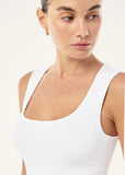 Refine Scoop Tank - White